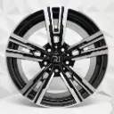 RIN 20X9.5 5-120 R1 SPORT 5006HB BLACK MACHINE FACE ET45 CB74.1