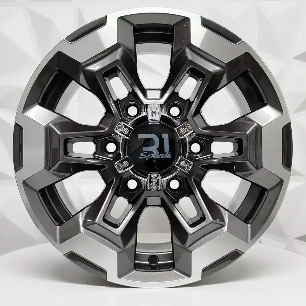 RIN 15X7 6-114.3 R1 SPORT JCW51 GUNMETAL MACHINE FACE ET25 CB66.1