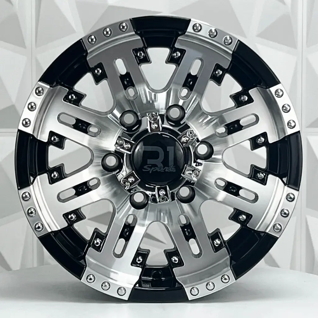 RIN 15X7 6-114.3 R1 SPORT JCW269 BLACK MACHINE FACE ET-2 CB66.1
