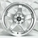 RIN 15X8 4-100/114.3 R1 SPORT 5958R SILVER MACHINE LIP ET25 CB73.1