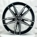 RIN 19X9.5 5-120 R1 SPORT H3076F BLACK MACHINE FACE ET35 CB72.6